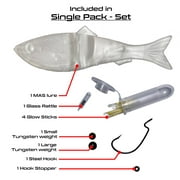 Darth Water Lures, Multi-Action Swimbait (MAS), Advance Fishing Lure, 4.5" Long, Single Pack - SET