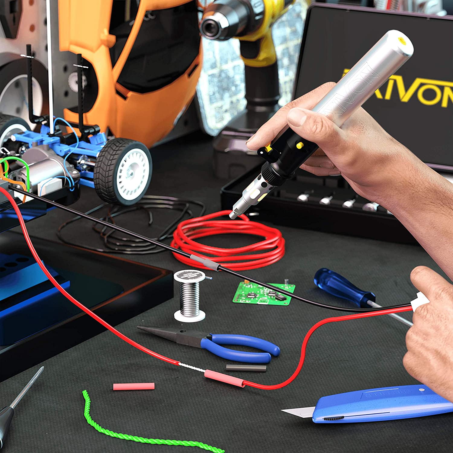 LEXIVON Soldering Iron Multi Purpose Kit Cordless Self Igniting