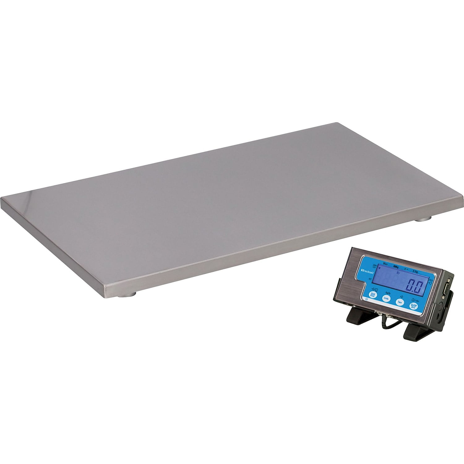Brecknell PS500 Series Low Profile Digital Floor Scale 500 lb x 0.2 lb 22 x22