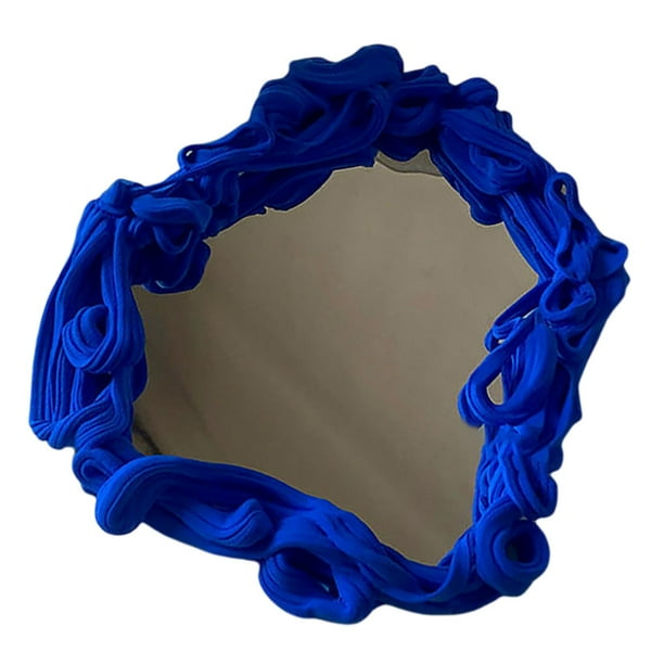 Irregular Acrílico Maquillaje Espejo DIY Irrompible Regalos de cumpleaños Azul Zulema espejo para maquillarse
