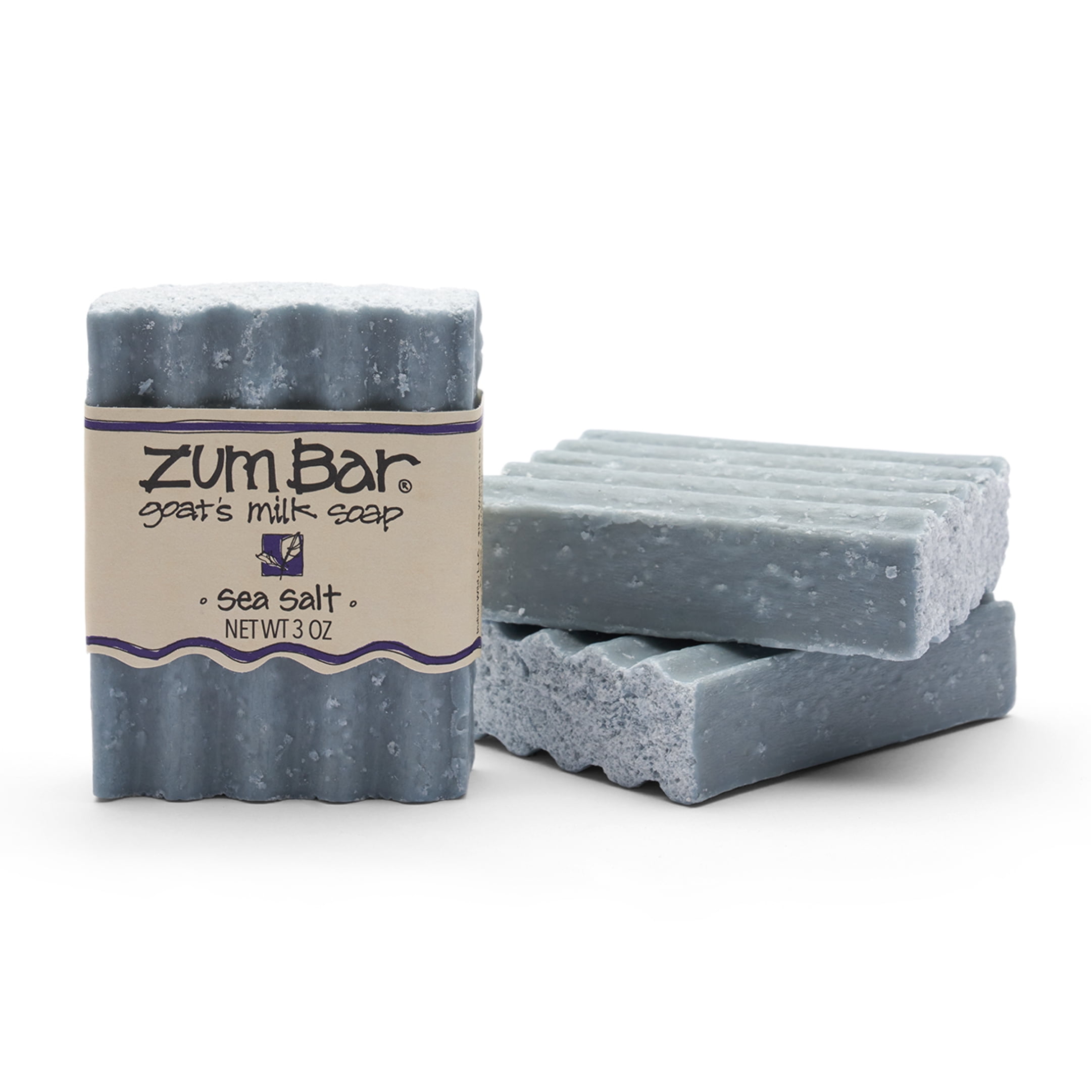 Zum Bar Goat's Milk Bar Soap Sea Salt 3 oz (3 Pack)