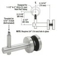 thumbnail image 3 of CRL HR2FGMA Mill Aluminum Coastal Series Glass Mounted Hand Rail Bracket, 3 of 3