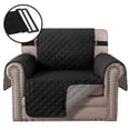 thumbnail image 6 of Eurhowing Recliner Chair Cover Waterproof, Non-Slip Couch Protector, Reversible Quilted Sofa Slipcover with Elastic Straps for Pets Kids, 21 Inch, Black, 6 of 9