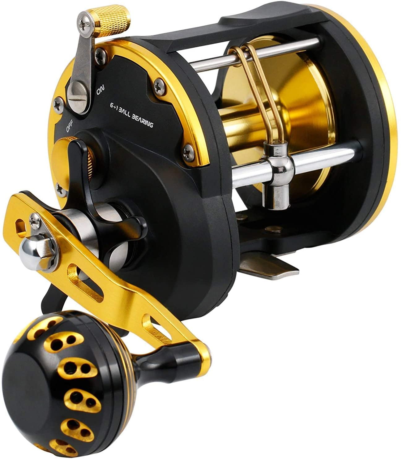 Sougayilang 6+1BB Strong Trolling Fishing Reel Saltwater Level Wind
