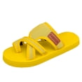 thumbnail image 6 of Womens Slides Sandals Minimal Water Friendly Flip Flops Summer Casual Lightweight Slippers for Beach Vacation Pool Daily Wear Yellow Size 9.5, 6 of 6