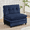 Blue, variant on Aemeios Upholstered Chenille Armless Accent Chair Oversized Chair Without Arms, Blue