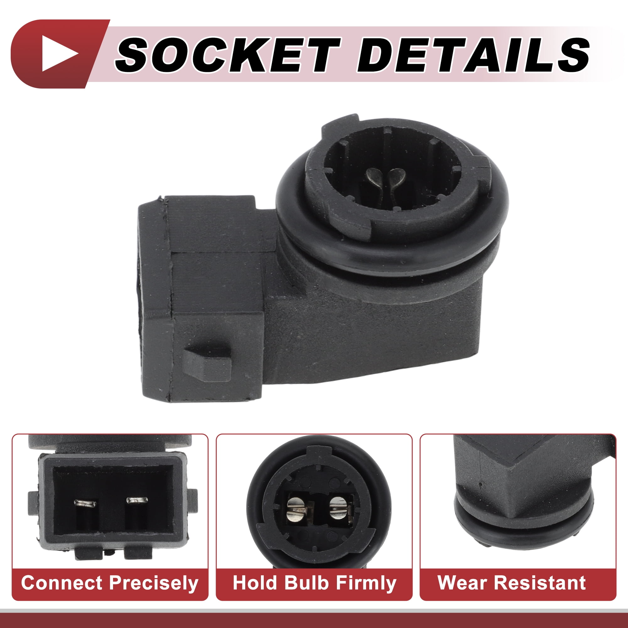 Unique Bargains Side Marker Light Socket for VW Golf Jetta Passat Cabrio 2 Pin