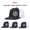 Black and white, variant on Customizable TEXT LOGO PHOTO Letter Embroidered Color Block Trucker Hat Unisex Adjustable Cotton Breathable Fashion Cap for Travel Daily Wear