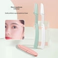thumbnail image 2 of Recortador de cejas de seguridad para principiantes, miniafeitadora de cejas portátil plegable para hombres y mujeres, conjunto completo de herramientas de cuidado personal, 2 of 4