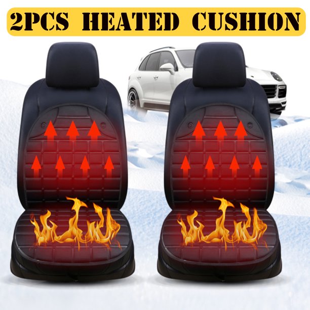 12V Car Heated Seat Cover Cushion Hot Warmer Heating Warmer Pad Cover