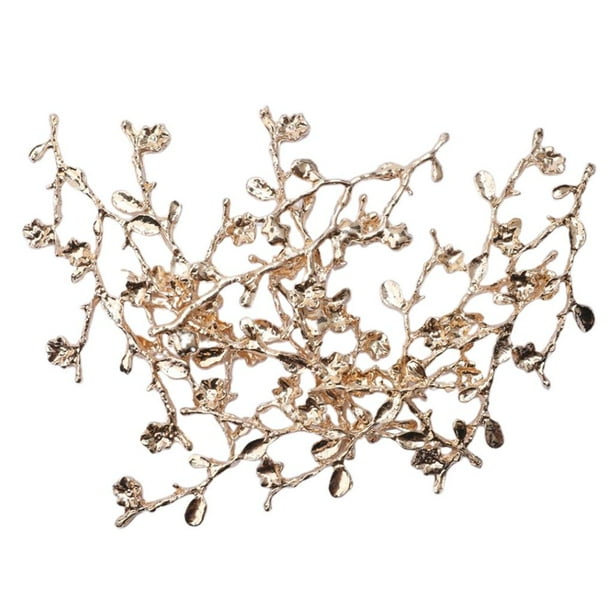 10 Piezas Hojas de Árbol de Accesorios para Cabello Nupcial para Caja de Teléfono DIY Craft y Otros Proyectos Artesanales 8.5 x 3.5 cm 01 Macarena Hojas de árbol de aleación de bricolaje