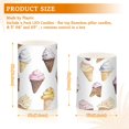 thumbnail image 6 of Yayeee Flameless Candles with Remote Flickering Battery Operated Multi Color Changing, Ice Cream Pattern, 6 of 7