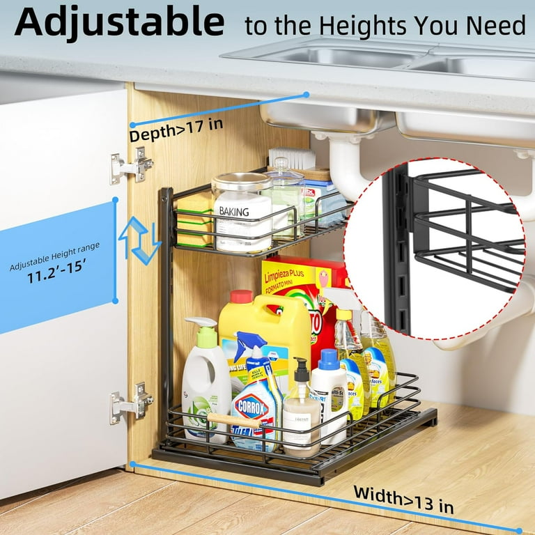 Range under sink storage discount