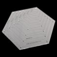 thumbnail image 4 of 1 Pieza Hexagon Quilting Reg de Pstico Duro Sunnimix Regla de acolchado hexagonal, 4 of 7
