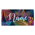 thumbnail image 3 of Polarized Palms Personalized Velour Beach Towel, 3 of 4