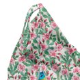 thumbnail image 5 of Floral Lounger Chair Bag, Roses with Thorns Rosebuds Cactus Wild Plants Art on Plain Background, High Capacity Storage with Handle Container, Lounger Size, Fern Green Pastel Pink, by Ambesonne, 5 of 5