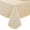 Beige, variant on Waterproof Vinyl Rectangle Tablecloth with Flannel Backing, Reusable Wipeable Beige Plastic Table Cover, 60 x 102 Inch for Indoor Outdoor Use