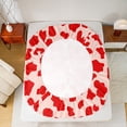 thumbnail image 5 of Homewish 4-Piece Queen Sheet Set, Cheetah Print Red Bowtie, Lightweight Bedding, 5 of 7