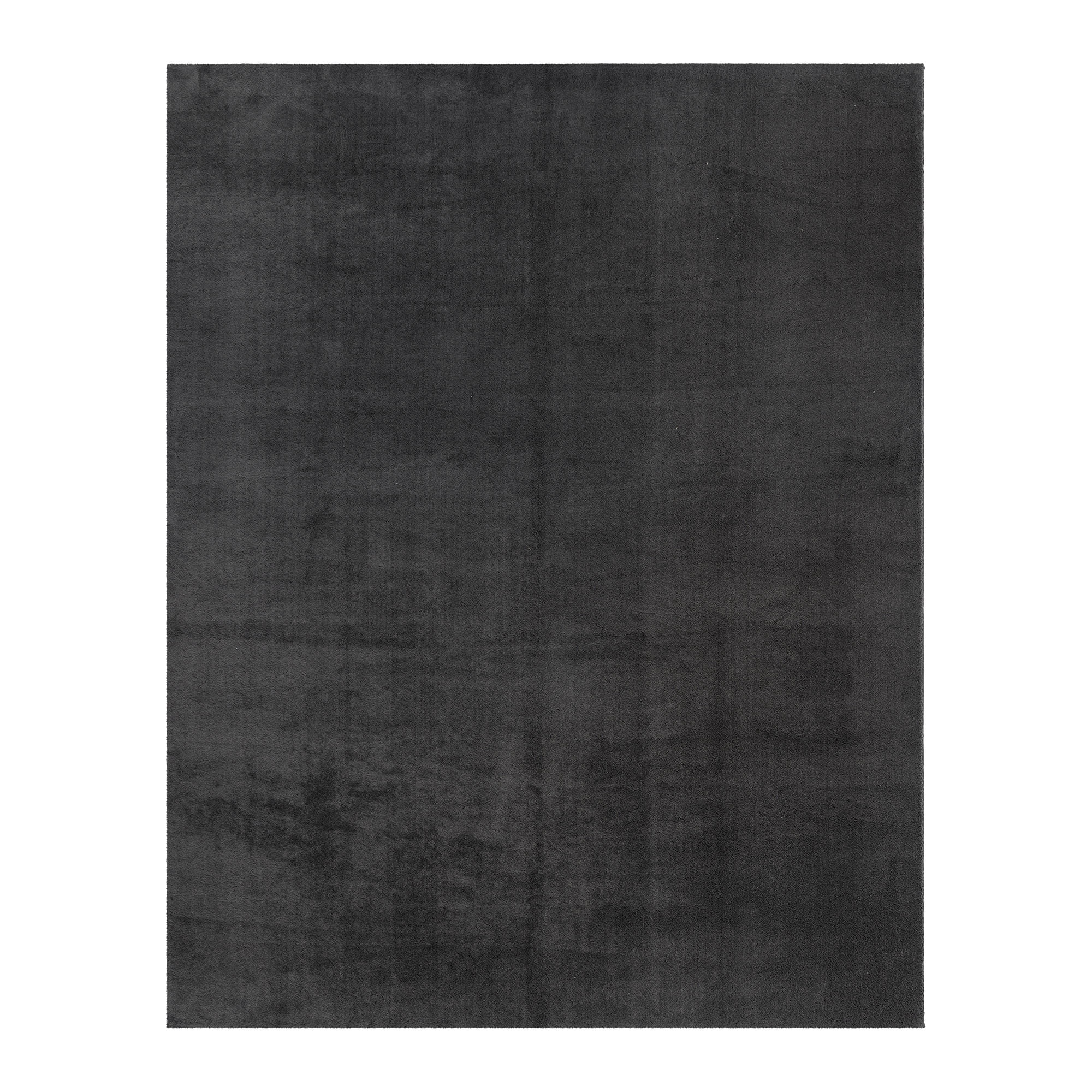 Cadence Tonee Shag Solid Color Charcoal Area Rug, 6x9
