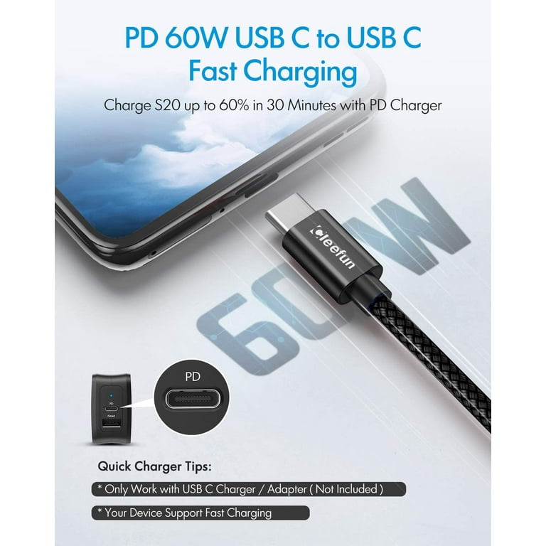 Long USB C to USB C Cable [ 16ft/5m ], USB Type C to Type C Fast