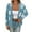 Sky Blue, variant on Women's Floral Sweater Cardigan Flower Printed Button Down V Neck Drop Shoulder Long Sleeve Knit Outerwear Sweaters (S, Red)
