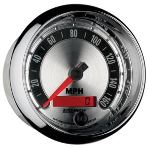 Auto Meter 1288 American Muscle 3-3/8 160 mph Electric Programmable Speedometer Gauge 