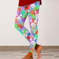 thumbnail image 2 of XIAONU Bunny Print Leggings For Women Slim Stretchy High Waisted Full Length Soft Legging Stretchy Festive Holiday Leggings, 2 of 4