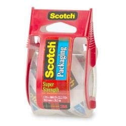 Scotch 142 2" Clear Scotch Packaging Tape With Sure Start Dispenser