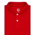 thumbnail image 3 of Wonder Nation Boys School Uniform Short Sleeve Pique Polo, 3 of 3