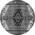thumbnail image 1 of Ahgly Company Indoor Round Persian Gray Traditional Area Rugs, 5' Round, 1 of 1