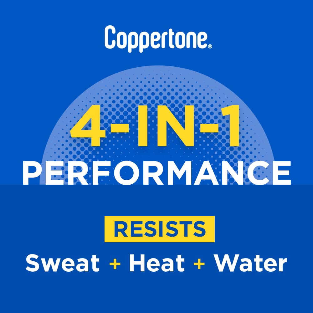 Coppertone SPORT Sunscreen Spray SPF 70 Water Resistant 5.5 Oz (3 Pack)