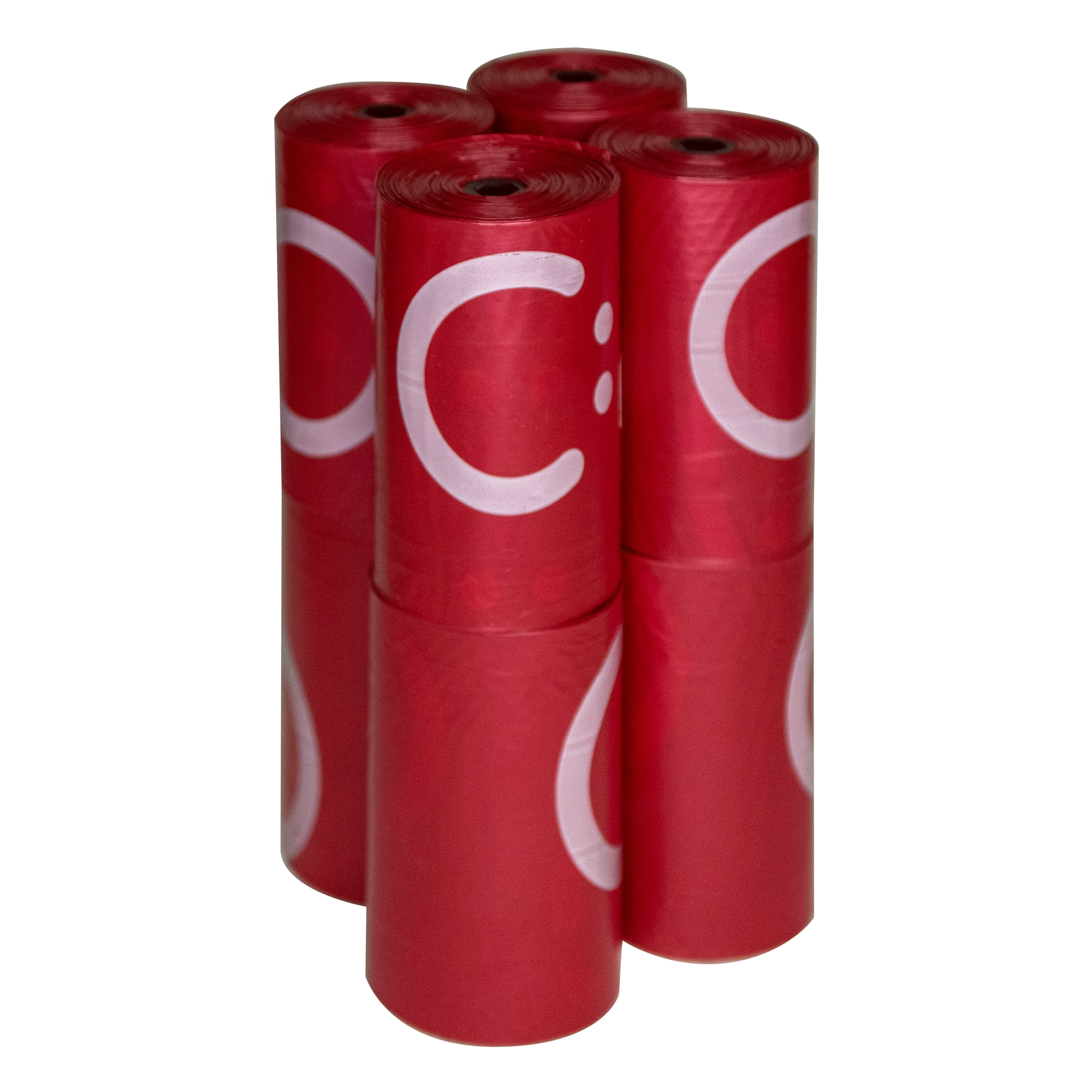 Ubbi Dog Poop Bags, Waste Bag Refill Rolls for Dogs, Leak Proof, Lavender Scented, 144 Count, Red