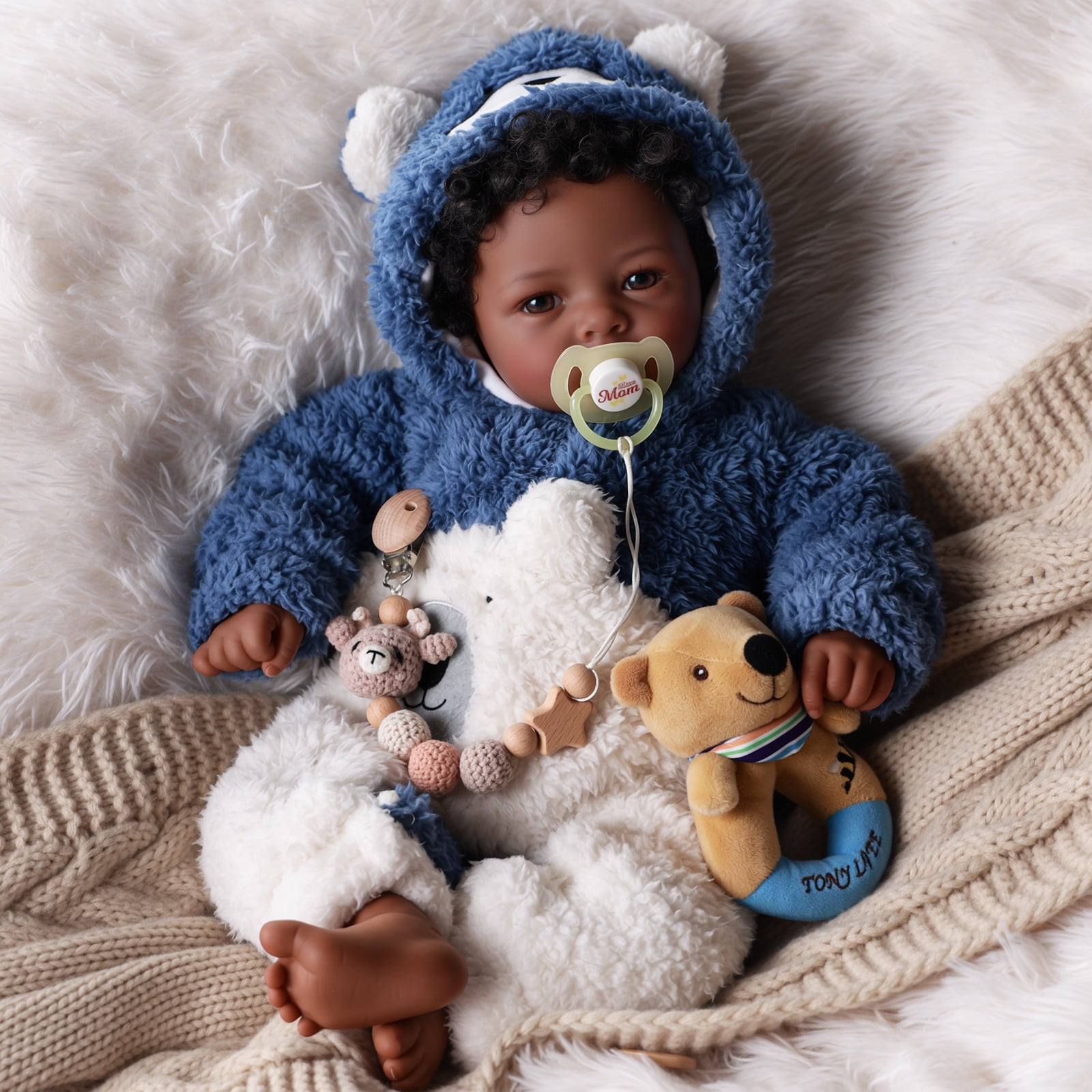RSG 17-inch Lifelike Reborn Baby Dolls - Adorable Playful Real Life - Real Baby Feeling Baby Dolls with Gift Box for Kids Age 3 +
