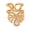B Golden, variant on Nail Ring 3D Butterfly Flower Wing Design Detachable Nail Cap Ring Set Sparkling Cubic Zirconia Manicure Ring