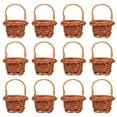 thumbnail image 1 of ColoMX 12 piezas mini canasta de flores pequeñas canasta tejida decoraciones decorativas de cesta decorativa, 1 of 7