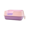 thumbnail image 3 of Caja de Arena para Gatos, Inodoro de Viaje, Cama Elevada, Orinal Resistente para Gatitos, Inodoro para Gatos, Caja de Arena para Gatos de Interior, Ga Rosa, 3 of 8