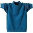 thumbnail image 4 of Chiccall Mens Big Tall Sweatshirt Oversized Crew Neck Long Sleeve Pullover, 4 of 7