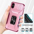 thumbnail image 4 of Funda para GANGXUN iPhone X - Soporte metálico, Función magnética, Rosa, 4 of 6