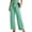 Mint Green, variant on Riforla Women Casual Pants High Waisted Self Tie Belted Pants Straight Long Trousers with Pockets Pants for Women Black S