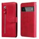thumbnail image 5 of Estuche de Cuero PU con Cierre para Google Pixel 6 5G , Funda Protectora con Billetera y Correa, 5 of 5