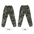 thumbnail image 2 of Rolanko Boys' Cargo Pants Casual Kids Joggers Elastic Waist Outdoor Hiking Baggy Trousers 4-14 Years, 2 of 5
