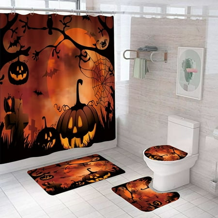 Jupe De Sapin Halloween 36 Pouces - Citrouilles Et Fantômes - Polyester - Neuf