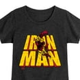 thumbnail image 3 of Marvel Iron Man - Stacked Name - Toddler And Youth Girls Fitted Short Sleeve Graphic T-Shirt, 3 of 5
