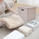 thumbnail image 4 of Fiudx Caja de Almacenamiento, Organizador de Tela Versátil, Elegante Diseño Beige, Gris y Caqui, Cesta Plegable Que Ahorra Espacio, para Uso En Casa o En La Oficina, Fácil de Limpiar y Mantener., 4 of 6