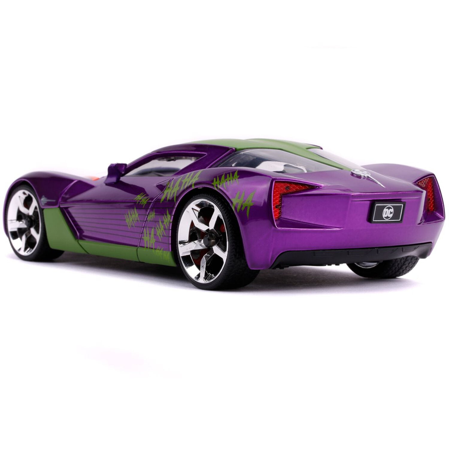ミニカー The Joker 2009 Chevy Corvette Stingray DC Comics Diecast Collectible Toy: 1:24 2009 Chevy Corvette
