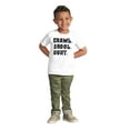 thumbnail image 3 of Crawl Drool Hunt Hunting Life Cute Toddler Boy Girl T Shirt Infant Toddler Brisco Brands 4T, 3 of 6