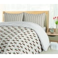 thumbnail image 5 of Ambesonne Christmas Duvet Cover Sets, Holly Berries, 2-King, Red Green White, 5 of 6