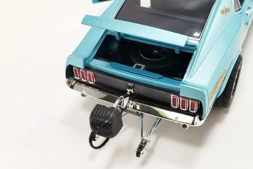 1969 Ford Mustang BOSS 429, Light Blue - Acme A1801858 - 1/18 scale Diecast Model Car