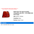 thumbnail image 2 of Right Outer Tail Light Assembly - Compatible with 2015 - 2016 BMW 428i Gran Coupe, 2 of 2