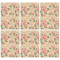 6 Pcs Funny Kitchen Towels,Pioneer Flower Floral Print Pattern Microfiber Dish Towels,Kitchen Tea Towels,Kitchen Towel Set (18" X 26")